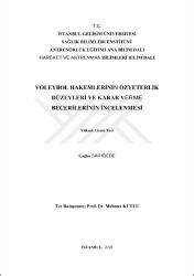 Voleybol Hakemlerinin Karar Verme Süreçleri ve İpuçları